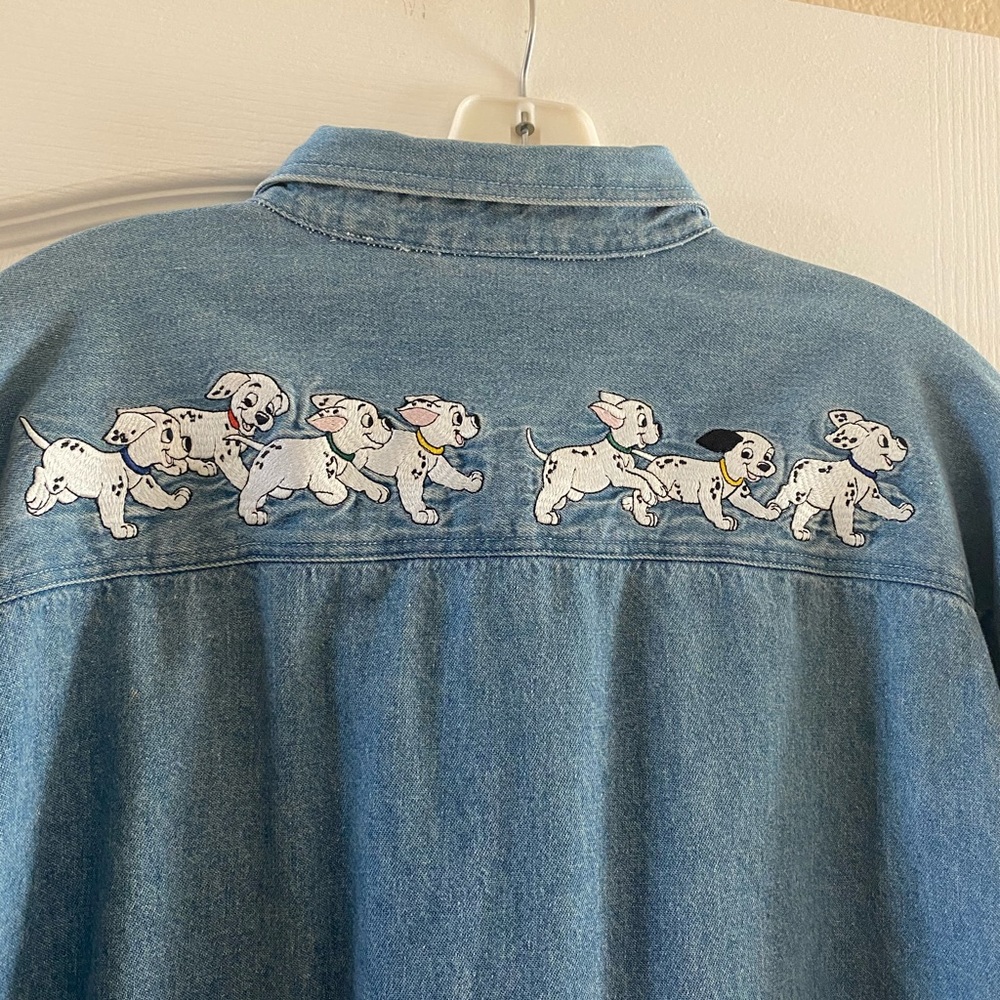DISNEY! 101 Dalmatians button-down, denim